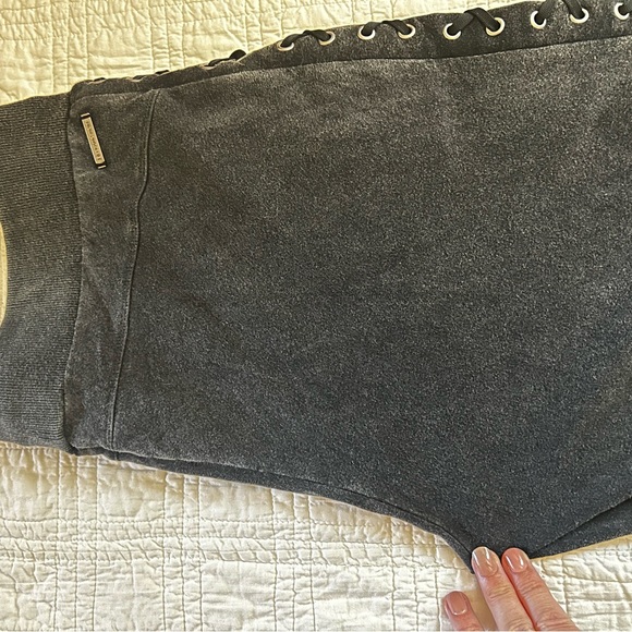 Blanc Noir Sweatpants. Braided sides. Unique! - Picture 6 of 10